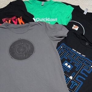 Technology Graphic T-Shirts Bundle in Gray, Green, and Black
